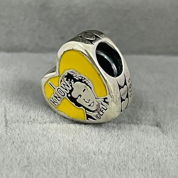 Pandora STAR WARS Han Solo Princess Leia I Love You, I Know Charm - Picture 5 of 5